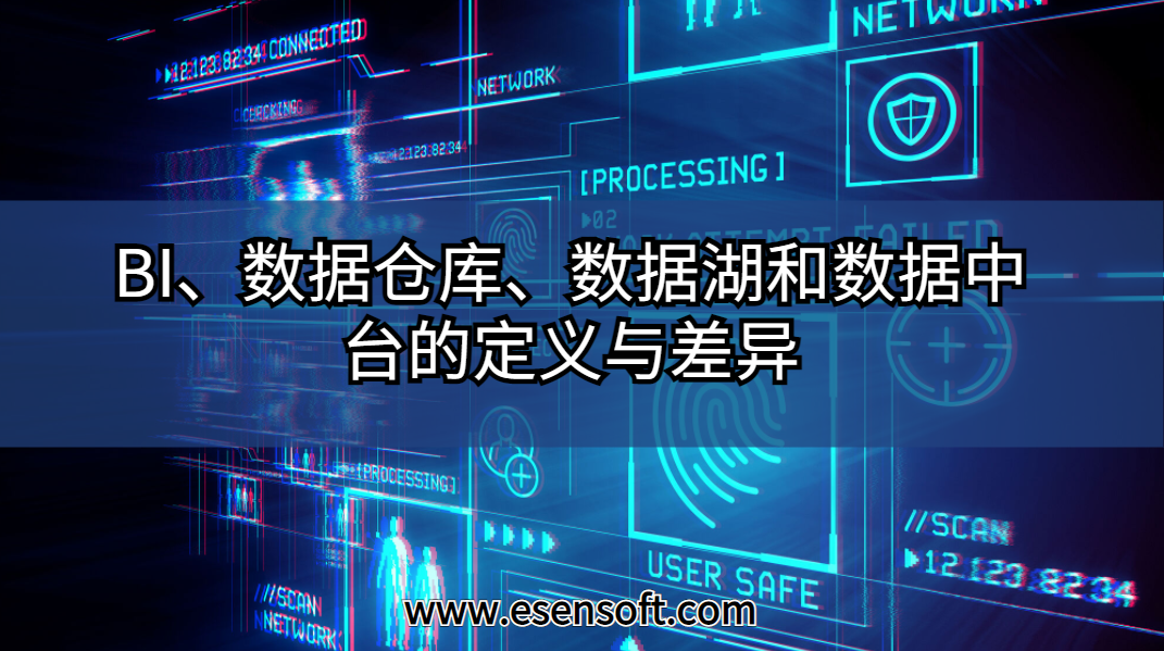 BI、数据仓库、数据湖和数据中台的定义与差异